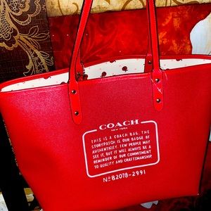 Coach Reversible City Tote Ladybug